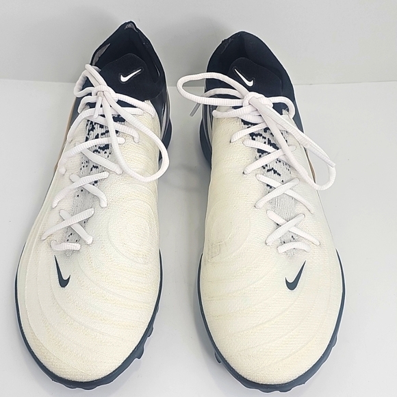 Nike Phantom GX 2 Pro TF Low-Top Soccer Shoes, Size 11½, White, Gold, Black - Picture 6 of 14